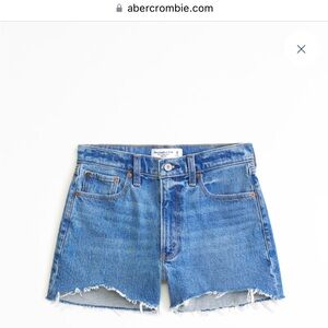 Abercrombie high rise mom shorts
